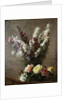 Roses and Larkspur, 1885 by Ignace Henri Jean Fantin-Latour