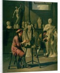 Interior of a Sculptor's Studio by Johann Heiss