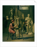 Interior of a Sculptor's Studio by Johann Heiss