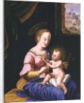Virgin and Child with the Flight into Egypt by Flemish School