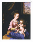 Virgin and Child with the Flight into Egypt by Flemish School
