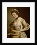 A Lady's Maid Soaping Linen by Henry Robert Morland