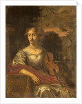 Lady with a Violin, c.1675 by Dutch School
