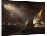 Seascape in Stormy Weather, c.1700 by Adriaen van Diest