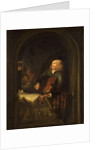 Man with a Violin by Gerrit or Gerard Dou