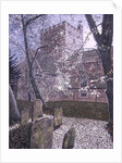 Brecon Cathedral, Autumn Day, 1992 by Huw S. Parsons
