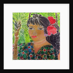 Lady with Hibiscus by Hilary Simon