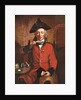 A Chelsea Pensioner sipping tea out of a saucer by Michael William Sharp
