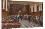 View of the Great Hall, the Royal Hospital Chelsea, 1990 by Julian Barrow