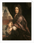 Sir Christopher Wren copied by Edmund Dyer by Godfrey Kneller