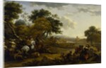 Landscape with a Hunting Party, c.1655-60 by Nicolaes Pietersz. Berchem