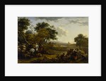 Landscape with a Hunting Party, c.1655-60 by Nicolaes Pietersz. Berchem
