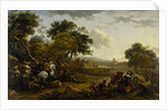 Landscape with a Hunting Party, c.1655-60 by Nicolaes Pietersz. Berchem