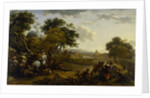 Landscape with a Hunting Party, c.1655-60 by Nicolaes Pietersz. Berchem
