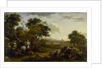 Landscape with a Hunting Party, c.1655-60 by Nicolaes Pietersz. Berchem
