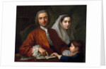Dr. Salvatore Bernard with His Wife and Son, 1759 by Antoine Favray