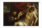 The Dead Christ Supported by an Angel and Adored by a Franciscan, c.1586-87 by (1528-88) Veronese