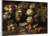 Still Life with Melons, Peaches, Figs, and Grapes, c. 1640-1650 by Michele Pace del Campidoglio