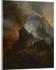 The Vesuvius Erupting, the Artist and His Father, Carle Vernet, in the Foreground., c. 1822 by Emile Jean Horace Vernet