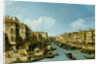 The Grand Canal near the Rialto Bridge, Venice, c.1730 by (1697-1768) Canaletto