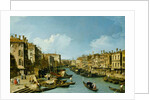 The Grand Canal near the Rialto Bridge, Venice, c.1730 by (1697-1768) Canaletto