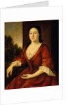 Portrait of Mrs John Greenleaf, nee Priscilla Brown c.1748 by John Greenwood