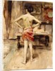The Model, 1876 by John Singer Sargent