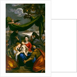 Virgin and Child with Saints Mary Magdalene, Peter, Clare, Francis and an Abbess, c.1600 by Ippolito Scarsella