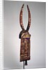 Helmet mask with buffalo horns, Burkina Faso, Bobo Diulasso region, Africa, early 20th century by Culture Bobo