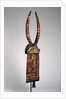 Helmet mask with buffalo horns, Burkina Faso, Bobo Diulasso region, Africa, early 20th century by Culture Bobo