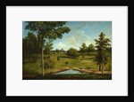 Landscape looking toward Sellers Hall from Mill Bank, c.1818 by Charles Willson Peale