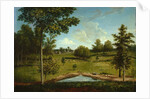 Landscape looking toward Sellers Hall from Mill Bank, c.1818 by Charles Willson Peale