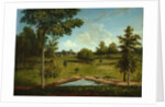 Landscape looking toward Sellers Hall from Mill Bank, c.1818 by Charles Willson Peale