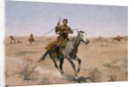 The Flight 1895 by Frederic Remington