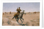 The Flight 1895 by Frederic Remington