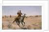 The Flight 1895 by Frederic Remington