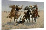 Aiding a Comrade 1889-90 by Frederic Remington