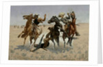 Aiding a Comrade 1889-90 by Frederic Remington