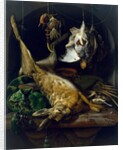 Still Life with a Dead Hare, Partridges and Other Birds in a Niche, c.1675 by Jan Weenix