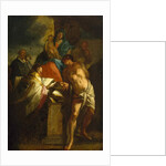 Virgin and Child with Saint Sebastian and a Bishop Saint, 17th century by Italian School