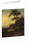 Italianate Landscape by the Sea, no date by Jan Wijnants