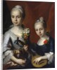 Portrait of Two Girls, no date by Antoine Pesne