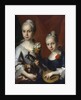 Portrait of Two Girls, no date by Antoine Pesne