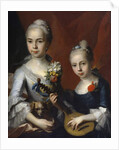 Portrait of Two Girls, no date by Antoine Pesne