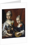 Portrait of Two Girls, no date by Antoine Pesne