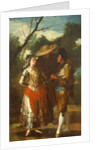 A Maja with Two Toreros, 1779-1780 by Francisco Jose de Goya y Lucientes