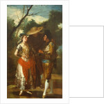 A Maja with Two Toreros, 1779-1780 by Francisco Jose de Goya y Lucientes