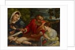 The Holy Family with a Donatrix as Saint Catherine of Alexandria, c.1540-1545 by Lorenzo Lotto