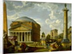 Fantasy View with the Pantheon and other Monuments of Ancient Rome, 1737 by Giovanni Paolo Pannini or Panini