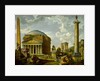Fantasy View with the Pantheon and other Monuments of Ancient Rome, 1737 by Giovanni Paolo Pannini or Panini